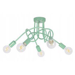 Lampa wisząca sufitowa żyrandol dzieci PASTI green LedOne