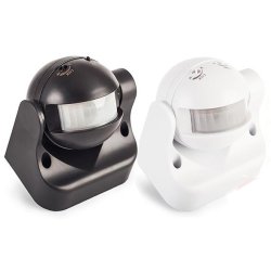 Czujnik sensor ruchu PIR naścienny 180 st czujnik led zmierzchu czas