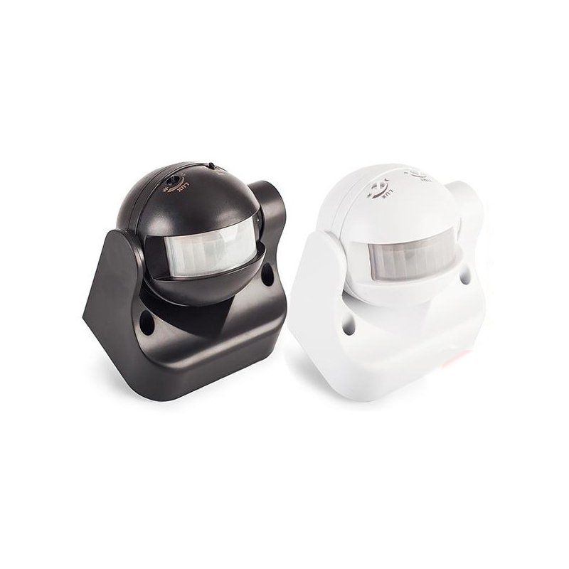 Czujnik sensor ruchu PIR naścienny 180 st czujnik led zmierzchu czas