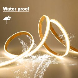 1mb TAŚMA LED COB 48V 8W IP67 NEON PRO linia CIEPŁA termococon wodoodporna