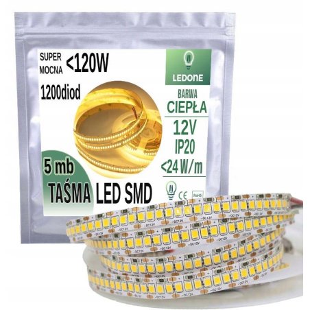SUPER MOCNA 12V Taśma 1200...