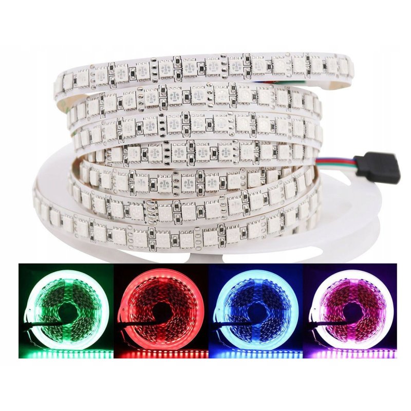 SUPER GĘSTA MOC Taśma LED PREMIUM RGB IP20 600d 1m