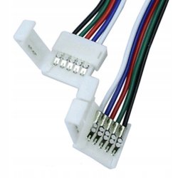 Złączka do taśmy LED RGBW 10mm -5050 z kablem 10cm
