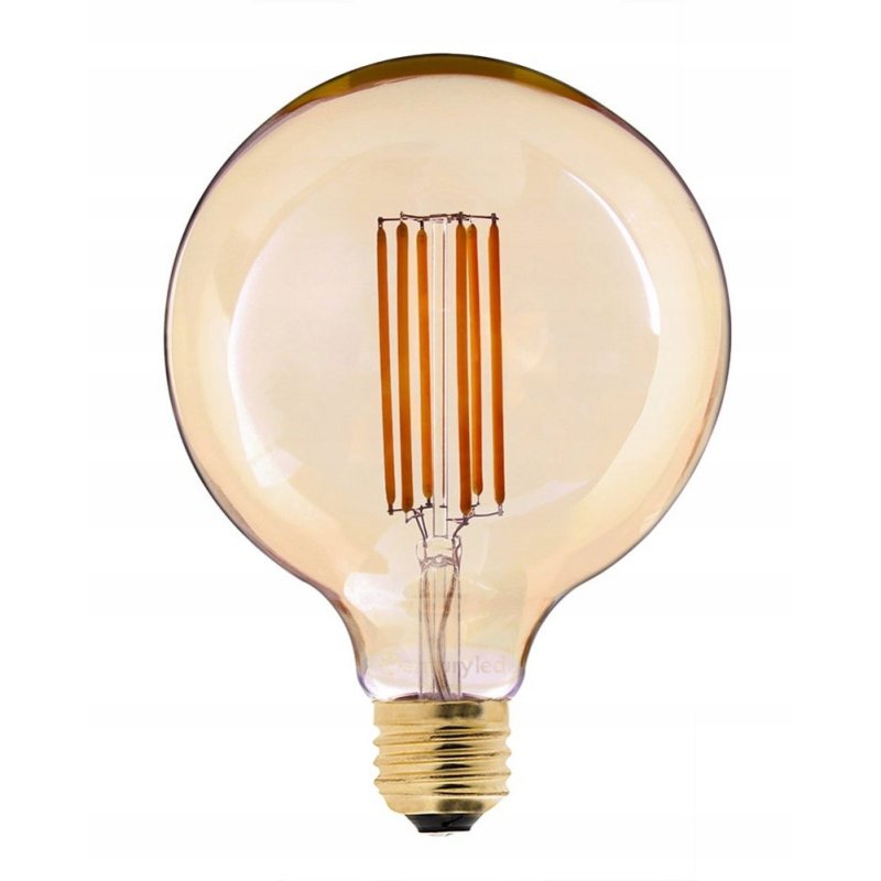 Żarówka E27 LED FILAMENT 6W Vintage G125 bańka dymna ciepła WW