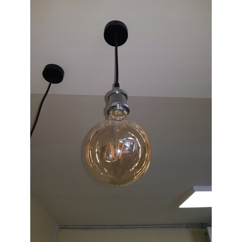 Żarówka E27 LED FILAMENT 6W Vintage G125 bańka dymna ciepła WW