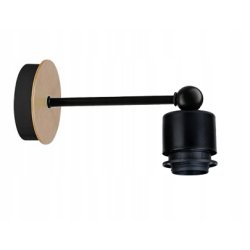 LAMPA KINKIET E27 ścienny stały loft metal drewno