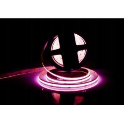 TAŚMA LED COB 12V 480diod/mb PRO 10w/m neon KOLOR RÓŻOWA 1m LINIA