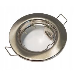 OPRAWA HALOGENOWA LED STAŁA SATYNA + GNIAZDO GU10