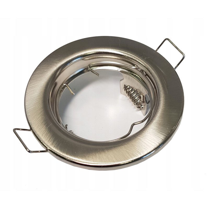 OPRAWA HALOGENOWA LED STAŁA SATYNA + GNIAZDO GU10