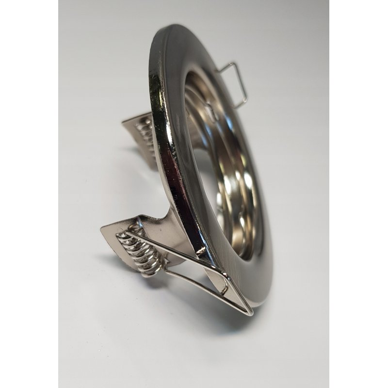 OPRAWA HALOGENOWA LED STAŁA SATYNA + GNIAZDO GU10