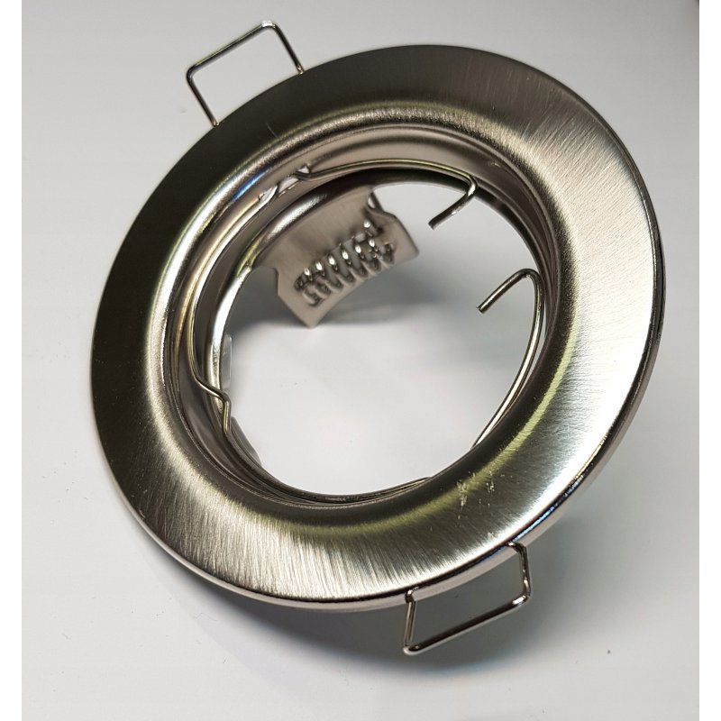 OPRAWA HALOGENOWA LED STAŁA SATYNA + GNIAZDO GU10