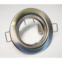 OPRAWA HALOGENOWA LED STAŁA SATYNA + GNIAZDO GU10