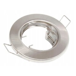 OPRAWA HALOGENOWA LED STAŁA SATYNA + GNIAZDO GU10