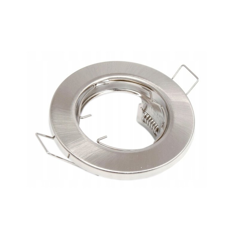 OPRAWA HALOGENOWA LED STAŁA SATYNA + GNIAZDO GU10