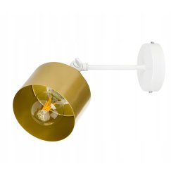 LAMPA KINKIET ścienny regulowany loft metal złoty