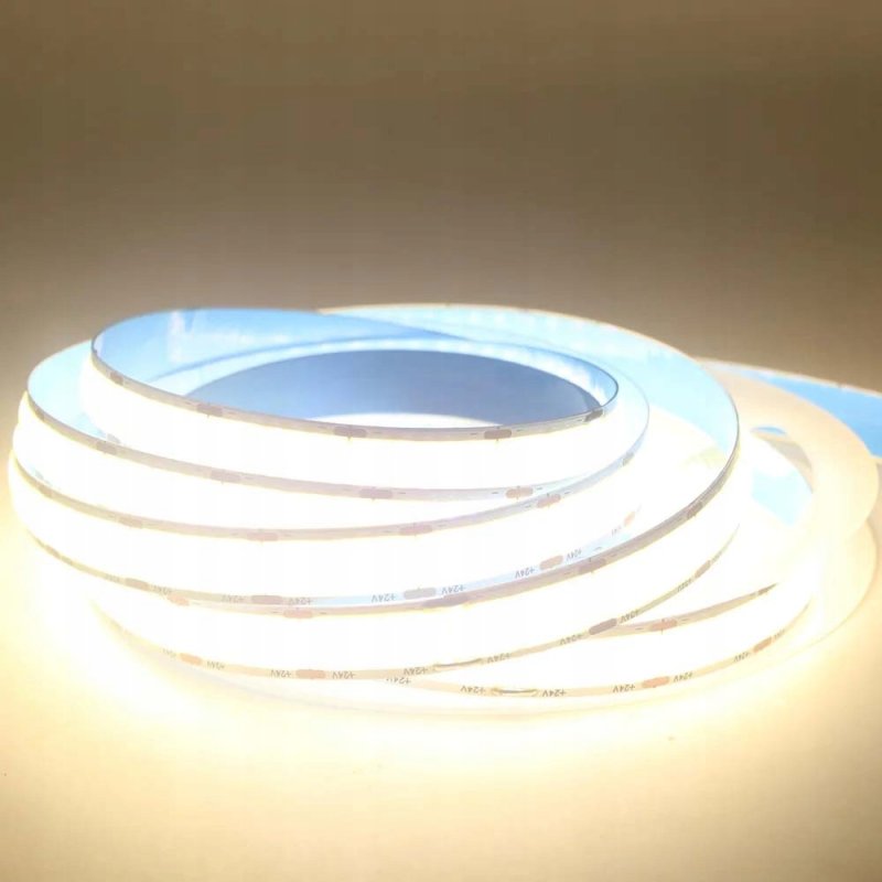 TAŚMA LED COB 24V super mocna 18w/m 1800 lm/m NEON linia DOUBLE neutral 5M