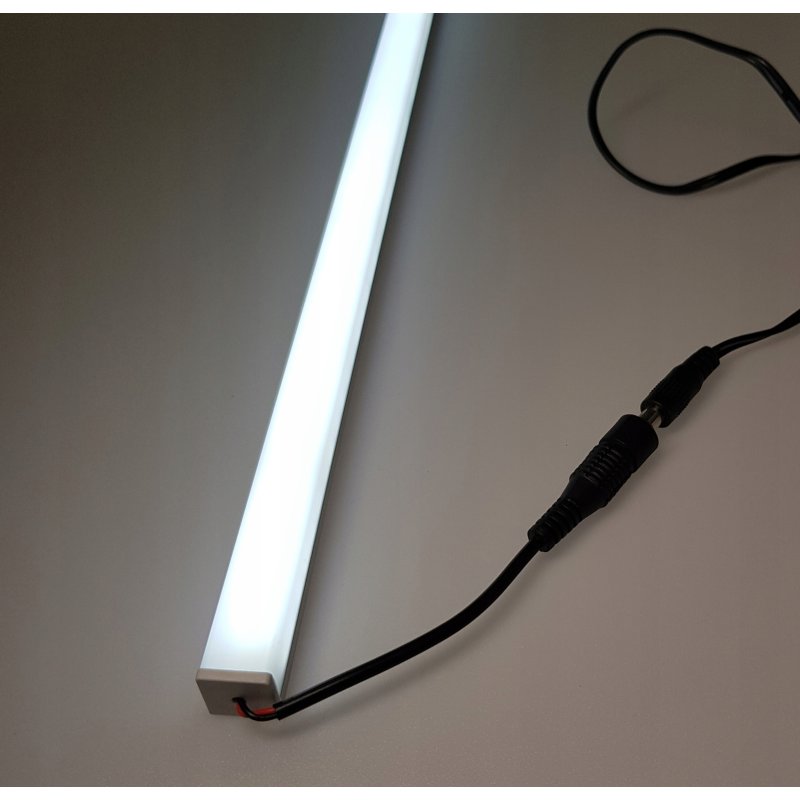 PROFIL ALU PŁASKI do taśm LED + KLOSZ WYSOKI 2mb