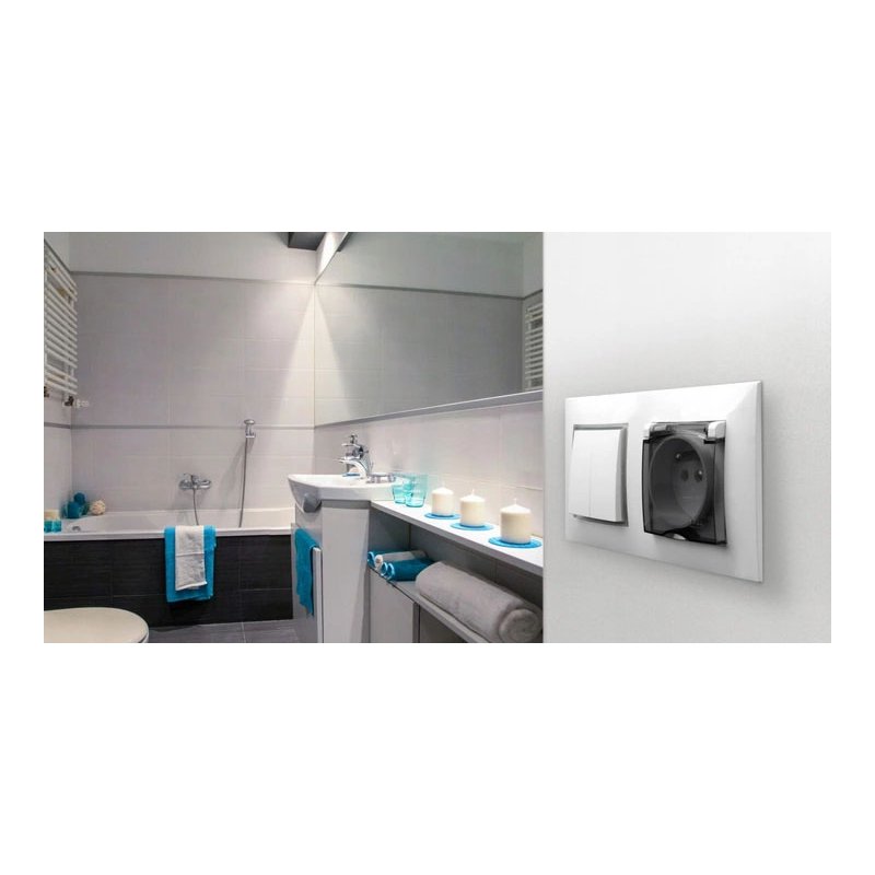 RAMKA PODWÓJNA do systemu OSPEL ARIA R-2 BIAŁA