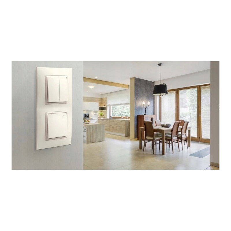 RAMKA PODWÓJNA do systemu OSPEL ARIA R-2 BIAŁA