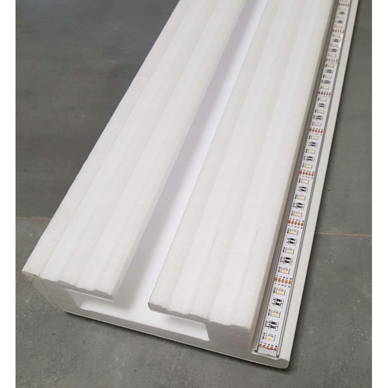 PROFIL ALUMINIOWY PŁASKI do taśm LED 1mb Radiator