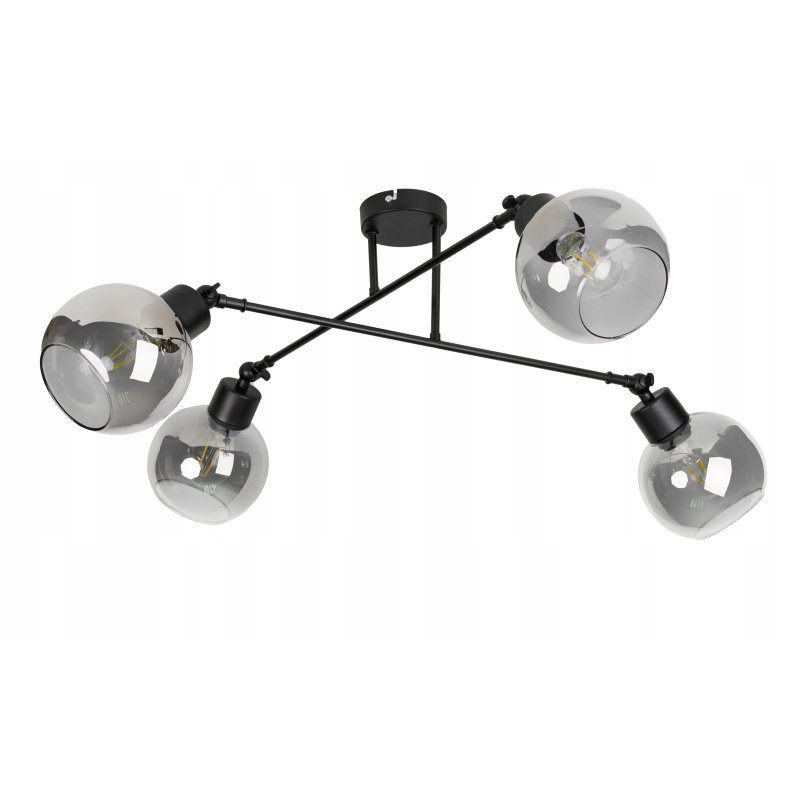 LAMPA sufitowa żyrandol regulowany LOFT ruch 4 E27