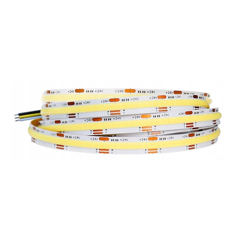 Taśma LED COB 24V 608 diod 14W/mb na 5mb linia CCT