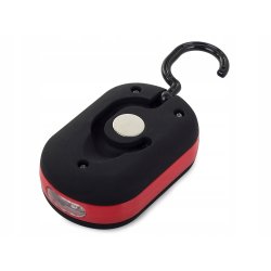 Latarka LED robocza lampa warsztatowa na magnes + wieszak 27 led