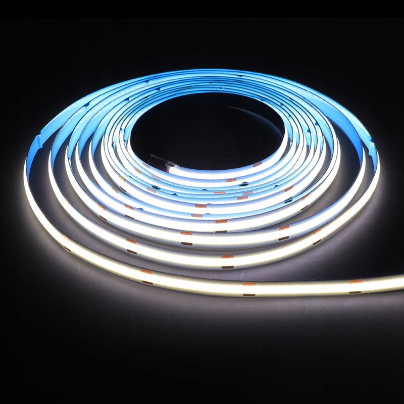 Taśma LED COB linia PRO 48V 8W 480 diod na metr Neon Zimny 1m z rolki 50m