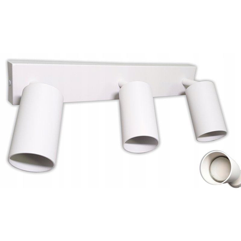 LAMPA sufit KINKIET ŚCIENNY regulowany SPOT 3 GU10