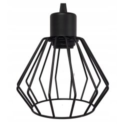 Lampka nocna biurkowa Lampa stołowa loft KLOSZ DRUT z włącznikiem led E27