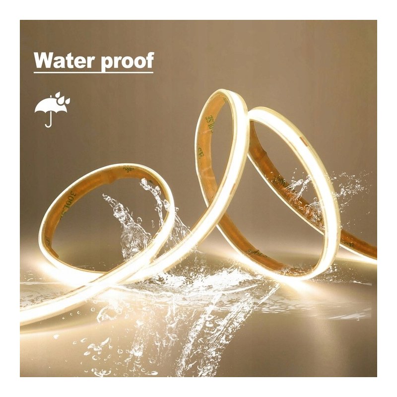 1mb TAŚMA LED COB 48V 8W IP67 NEON PRO linia NEUTRAL termococon wodoodporna