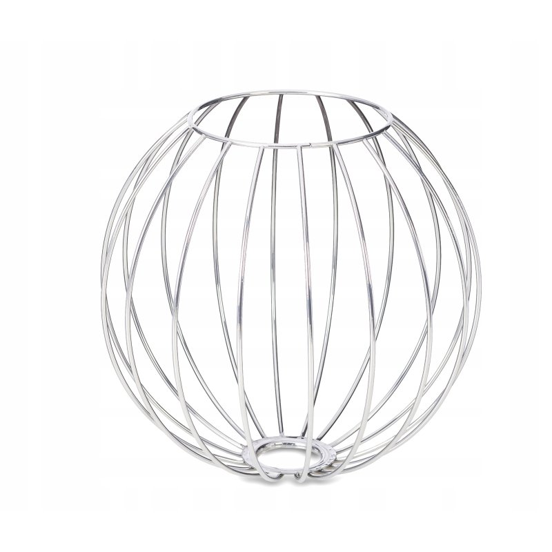 Klosz drut metal do lamp na E27 loft kula XL chrom
