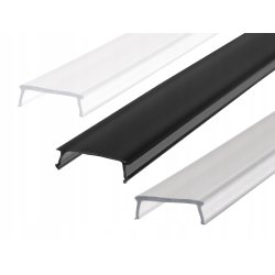 PROFIL ALUMINIOWY SREBRNY do taśm led do PŁYTEK gips + KLOSZ 1m