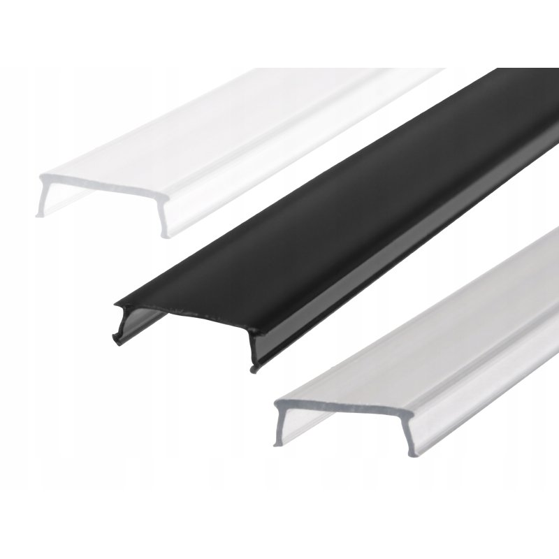 PROFIL ALUMINIOWY SREBRNY do taśm led do PŁYTEK gips + KLOSZ 1m