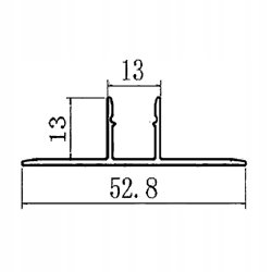 PROFIL ALUMINIOWY SREBRNY do taśm led do PŁYTEK gips + KLOSZ 1m