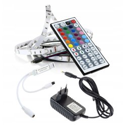 Taśma LED ZESTAW 150 RGB 2m + sterownik IR44 + zas