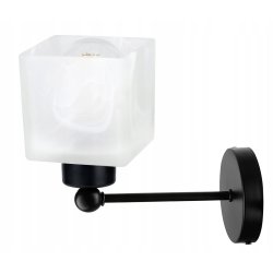 LAMPA KINKIET ścienny stały loft Klosz SZKLANY