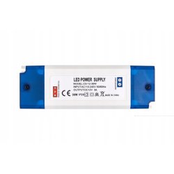 ZASILACZ MEBLOWY MINI 24V 2,5A 60W IP20 taśm led