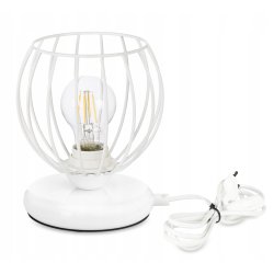Lampka nocna PODSTAWA Lampa stołowa biała led E27