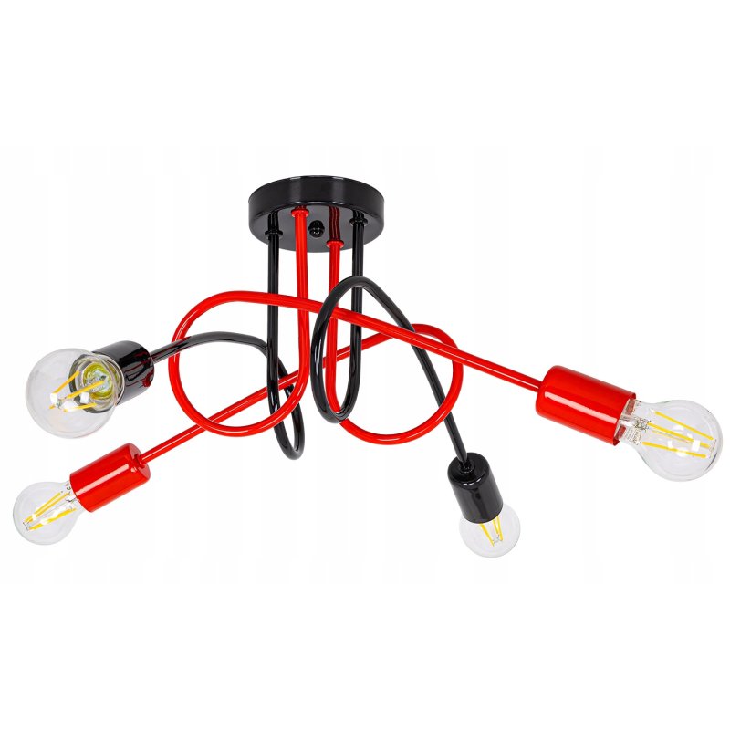 LAMPA SUFITOWA WISZĄCA ŻYRANDOL EDISON LOFT4 MULTI