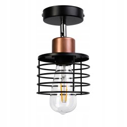 LAMPA sufitowa żyrandol plafon LOFT drut SPRĘŻYNA