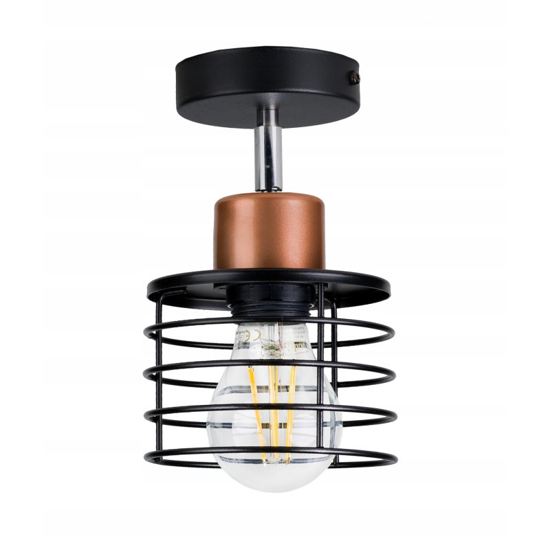 LAMPA sufitowa żyrandol plafon LOFT drut SPRĘŻYNA