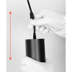 LAMPA drewniana belka wisząca sufitowa ŻYRANDOL ZWIS tuba 15cm na 3x GU10