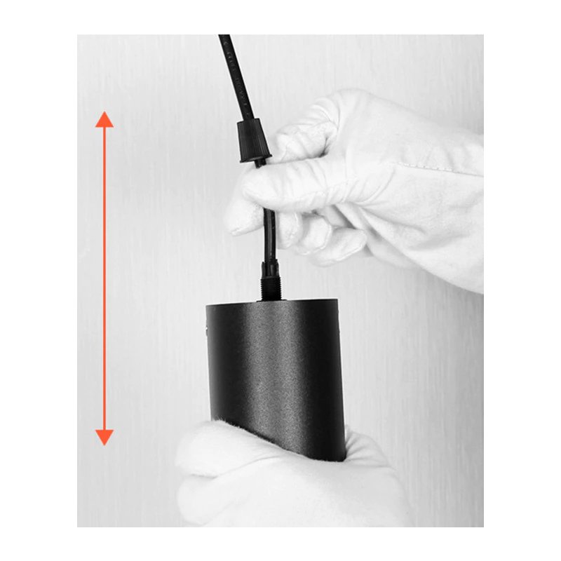 LAMPA drewniana belka wisząca sufitowa ŻYRANDOL ZWIS tuba 15cm na 3x GU10