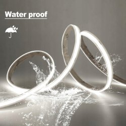 1mb TAŚMA LED COB 48V 8W IP67 NEON PRO linia ZIMNA termococon wodoodporna