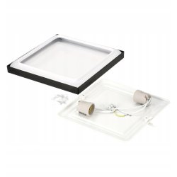 PLAFON czarny lampa oprawa sufitowa 20W LEd na E27