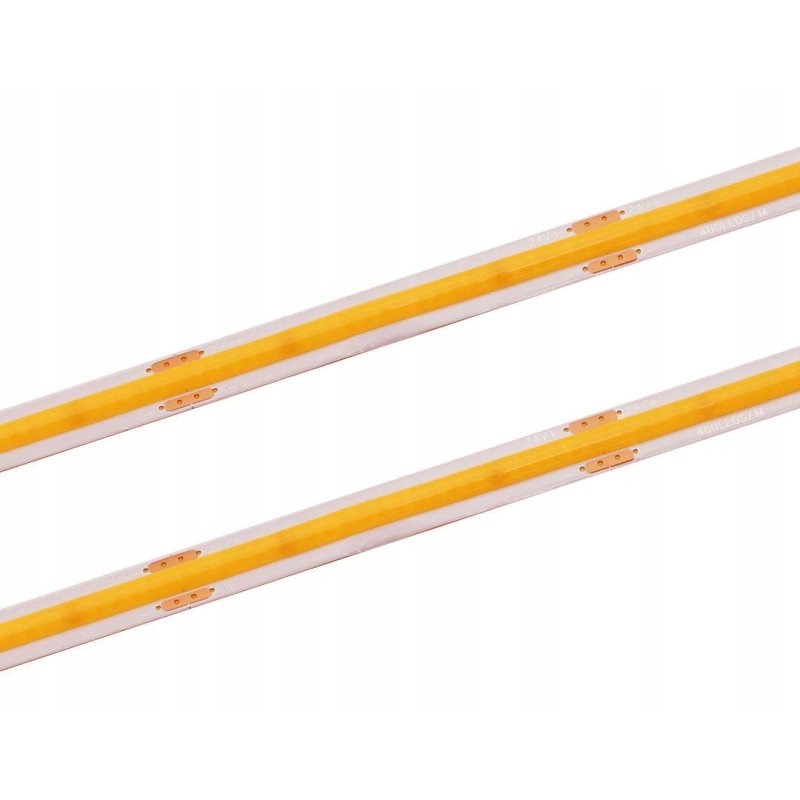Taśma LED COB 24V 10W/m 480 linia neon barwa BIAŁA bardzo CIEPŁA 2060K 5mb