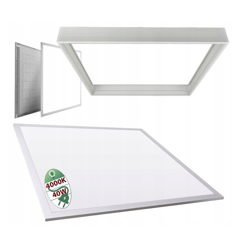 Panel NATYNKOWY LED 40W 60x60 KASETON PLAFON LAMPA SUFITOWA NEUTRALNA PCV