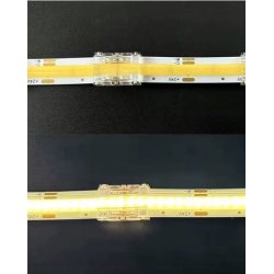 2x Złączka do taśm LED COB CCT multiwhite IP20 10mm łącznik prosty na 3 PIN