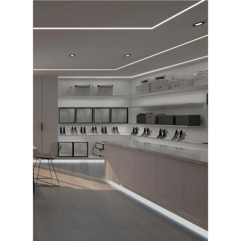 Zestaw PROFIL LED ALUMINIOWY do PŁYT karton-gips GK GIPSOWYCH + klosz 2m